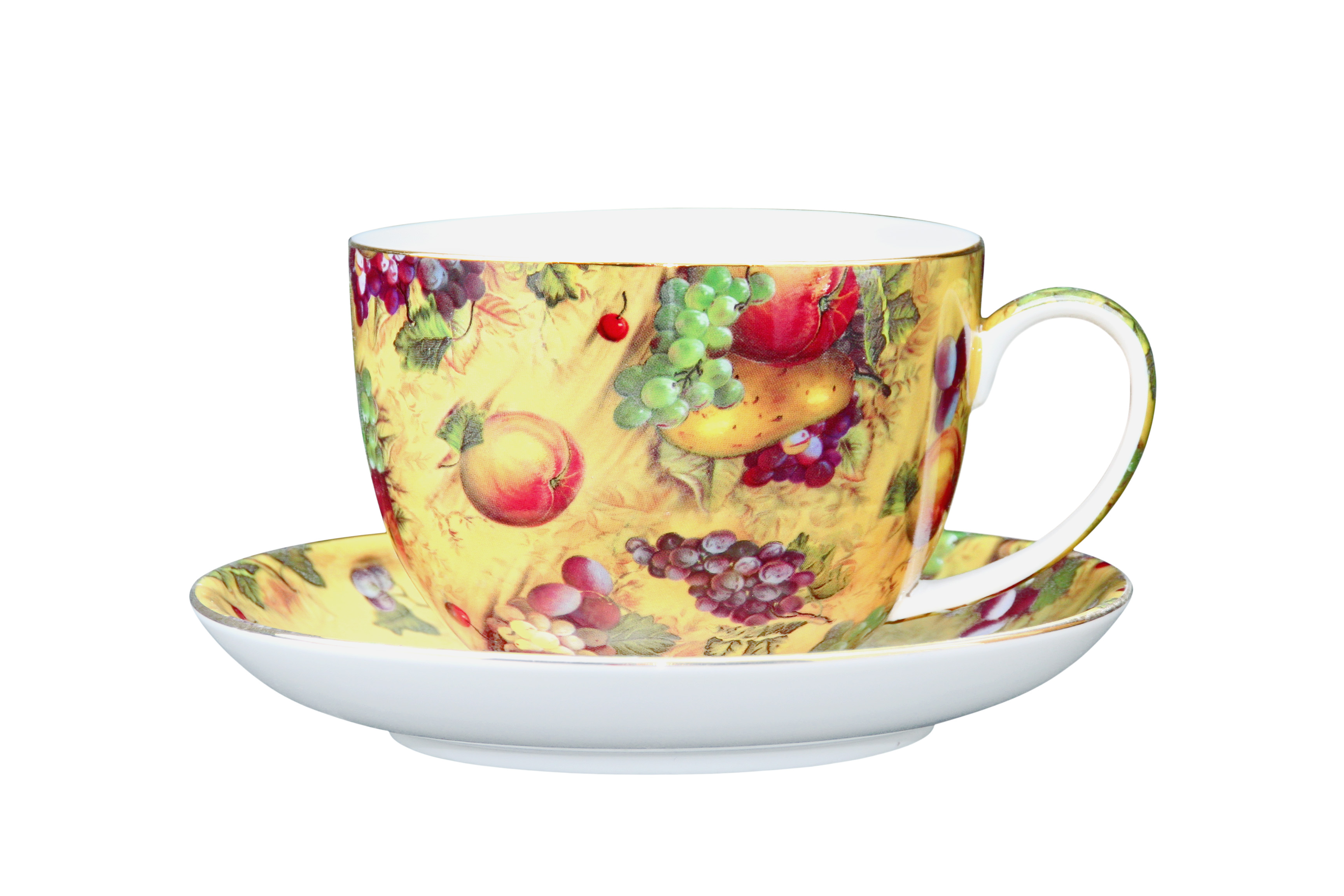Country Fruit BIG cup and saucer set Country Fruit BIG cup and saucer set